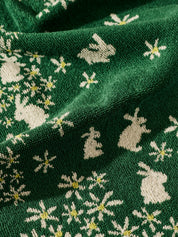 Bunnies and Daisy Field Terry Cloth Towel