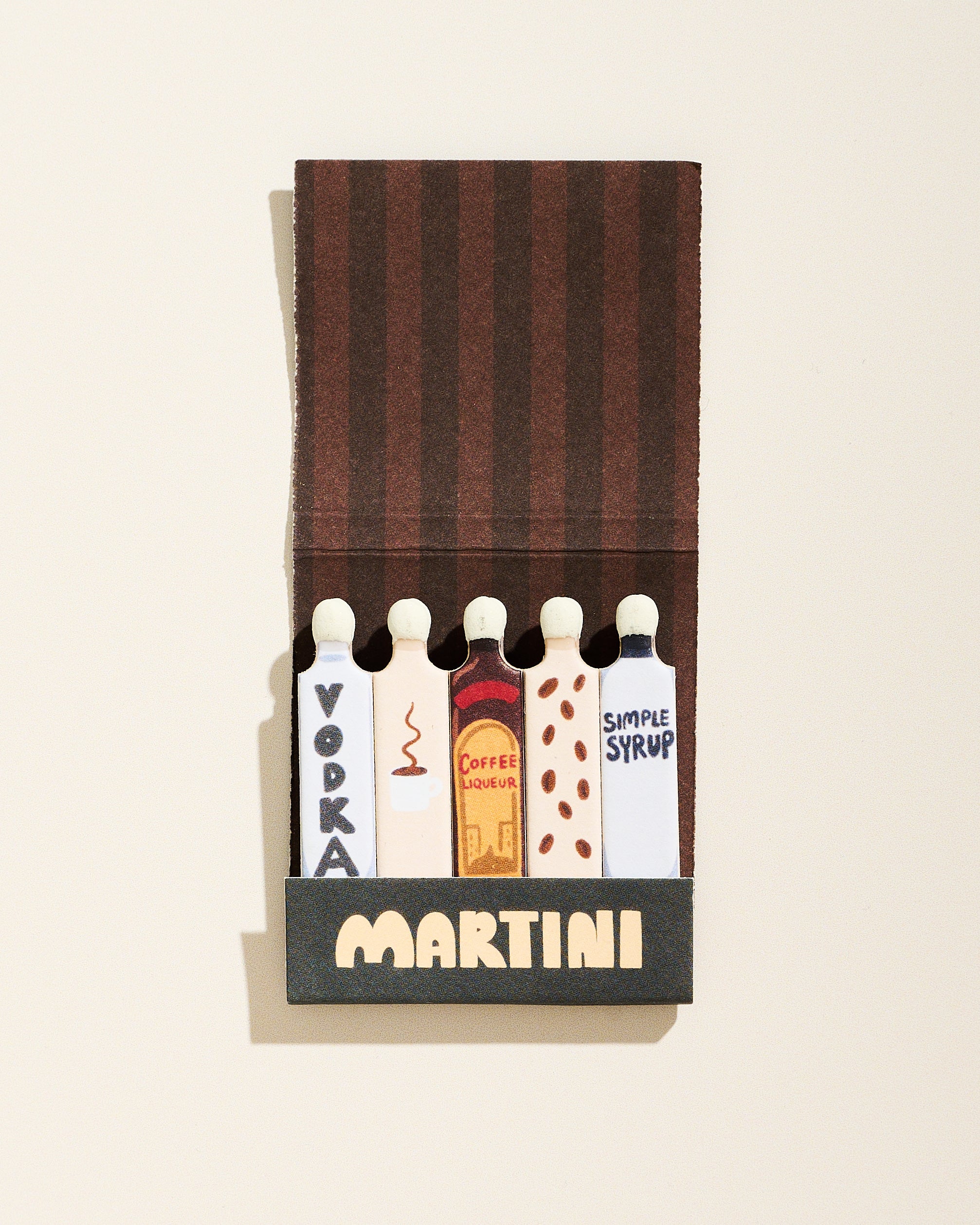 Espresso Martini Printed 10 Stem Matchbook