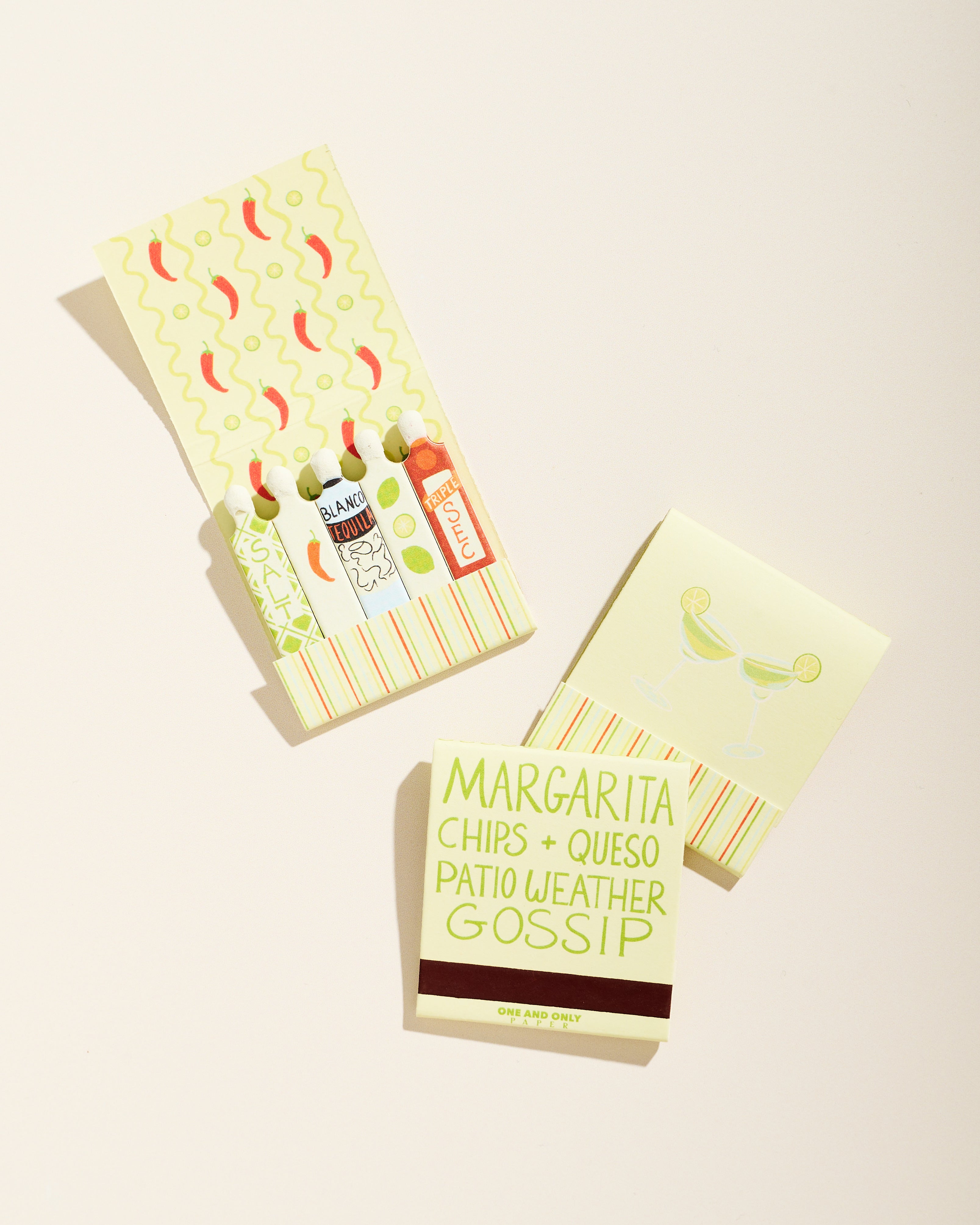 Margarita Printed 10 Stem Matchbook