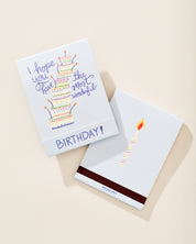 Birthday Card Matchbook