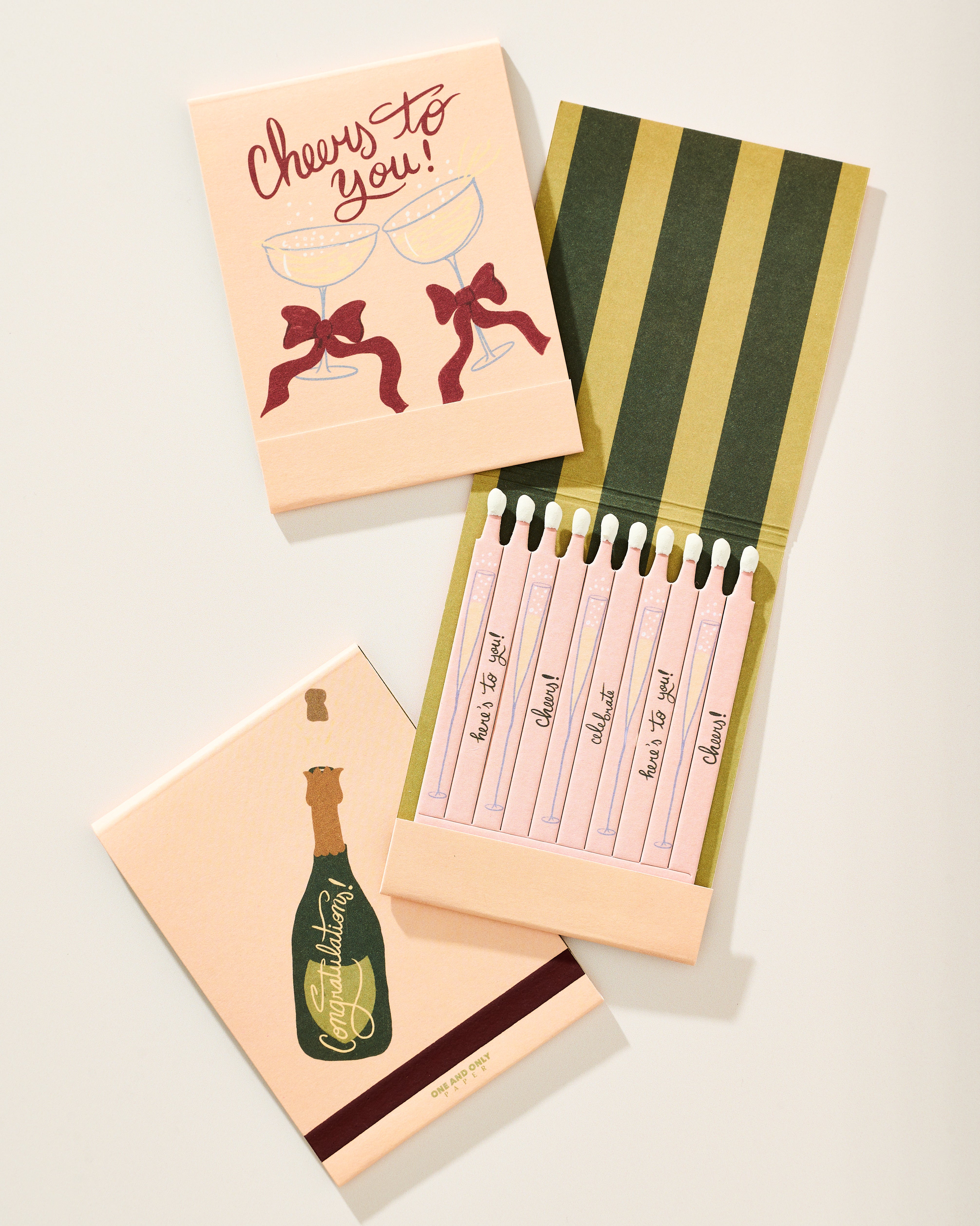 Cheers To You Card Matchbook