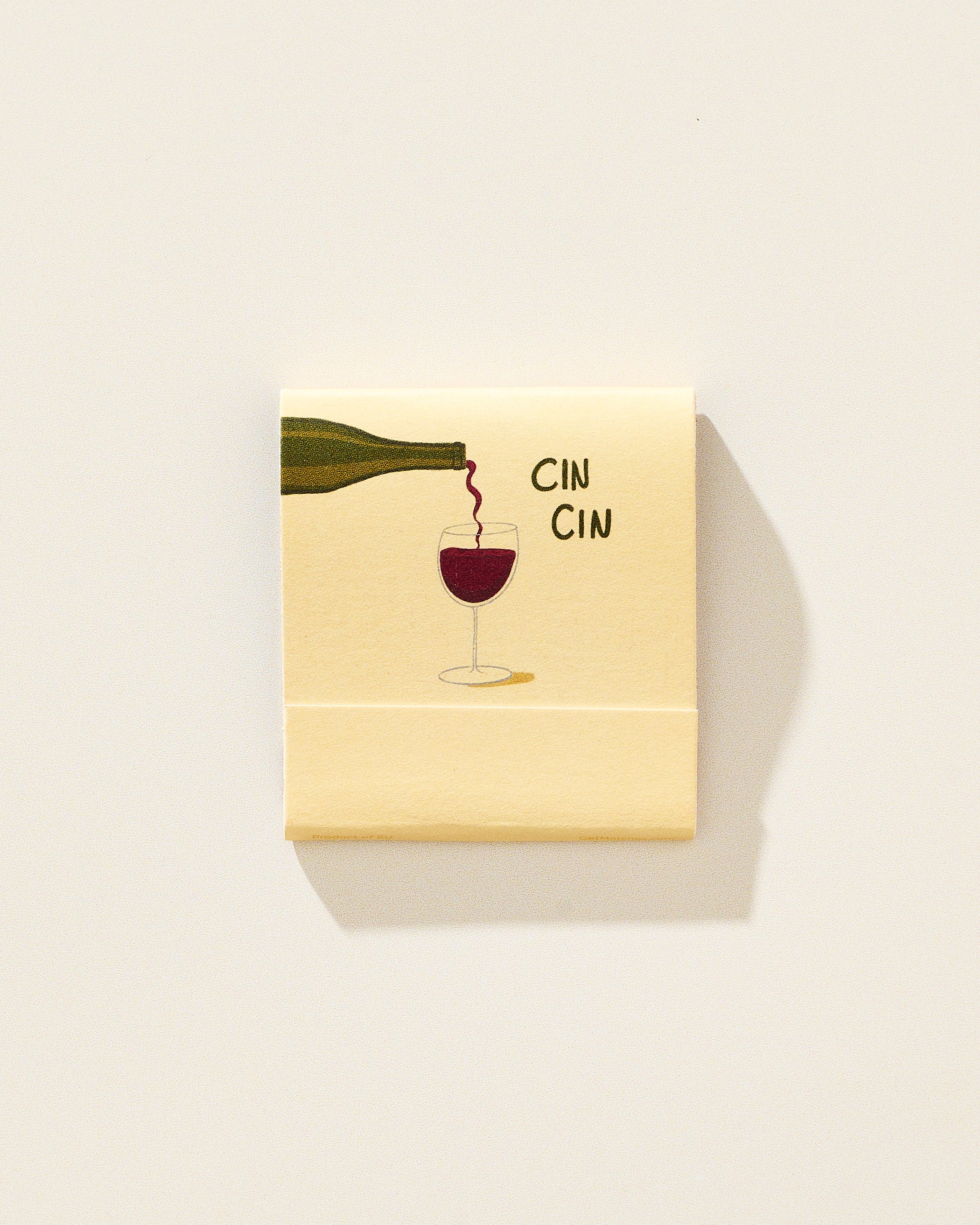 Wine Printed Stem Matchbook