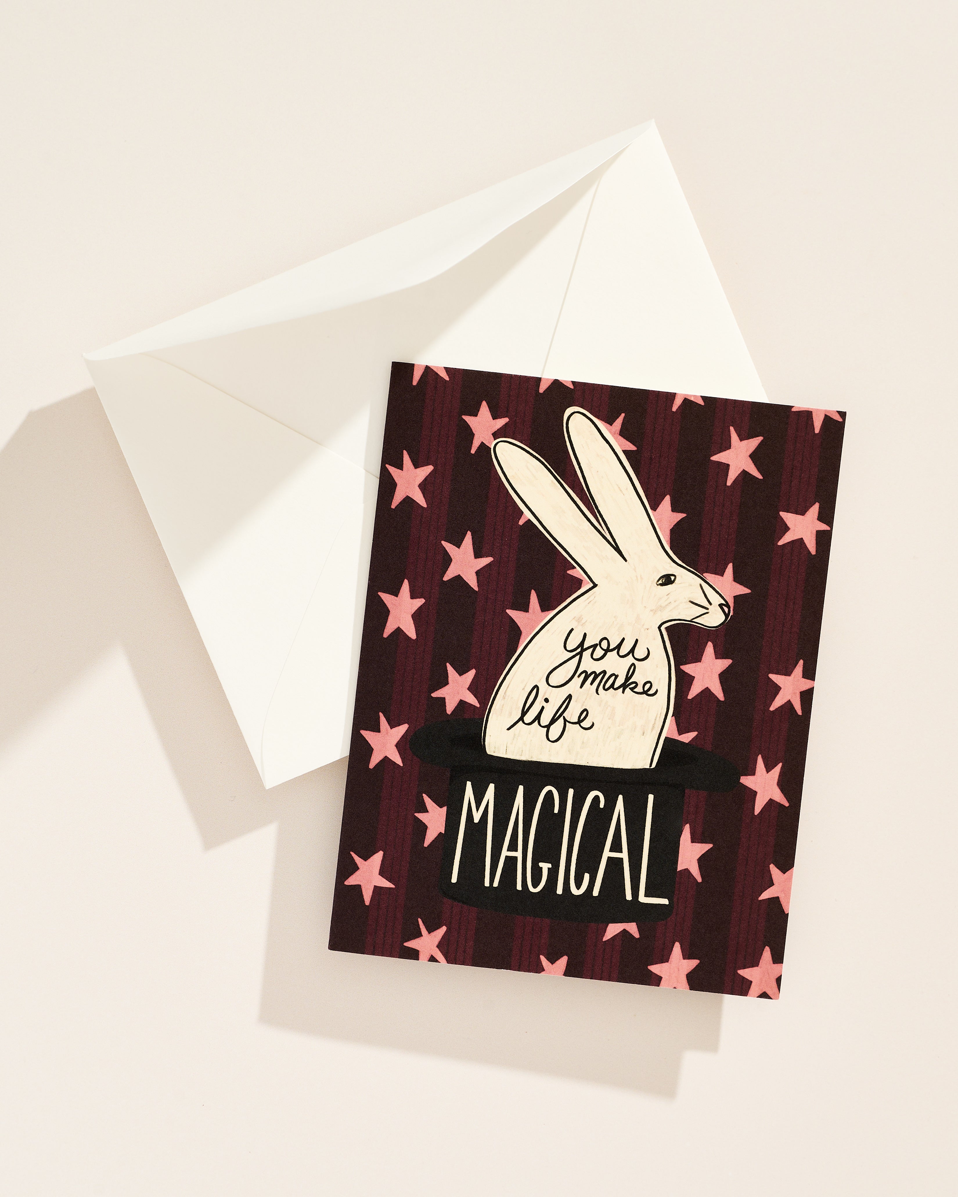 You Make Life Magical Rabbit Greeting Card