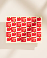 Checked Apples Thank You Note