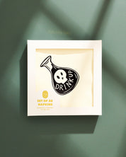 Potion-inspired illustrated cocktail paper beverage napkins, set of 20
