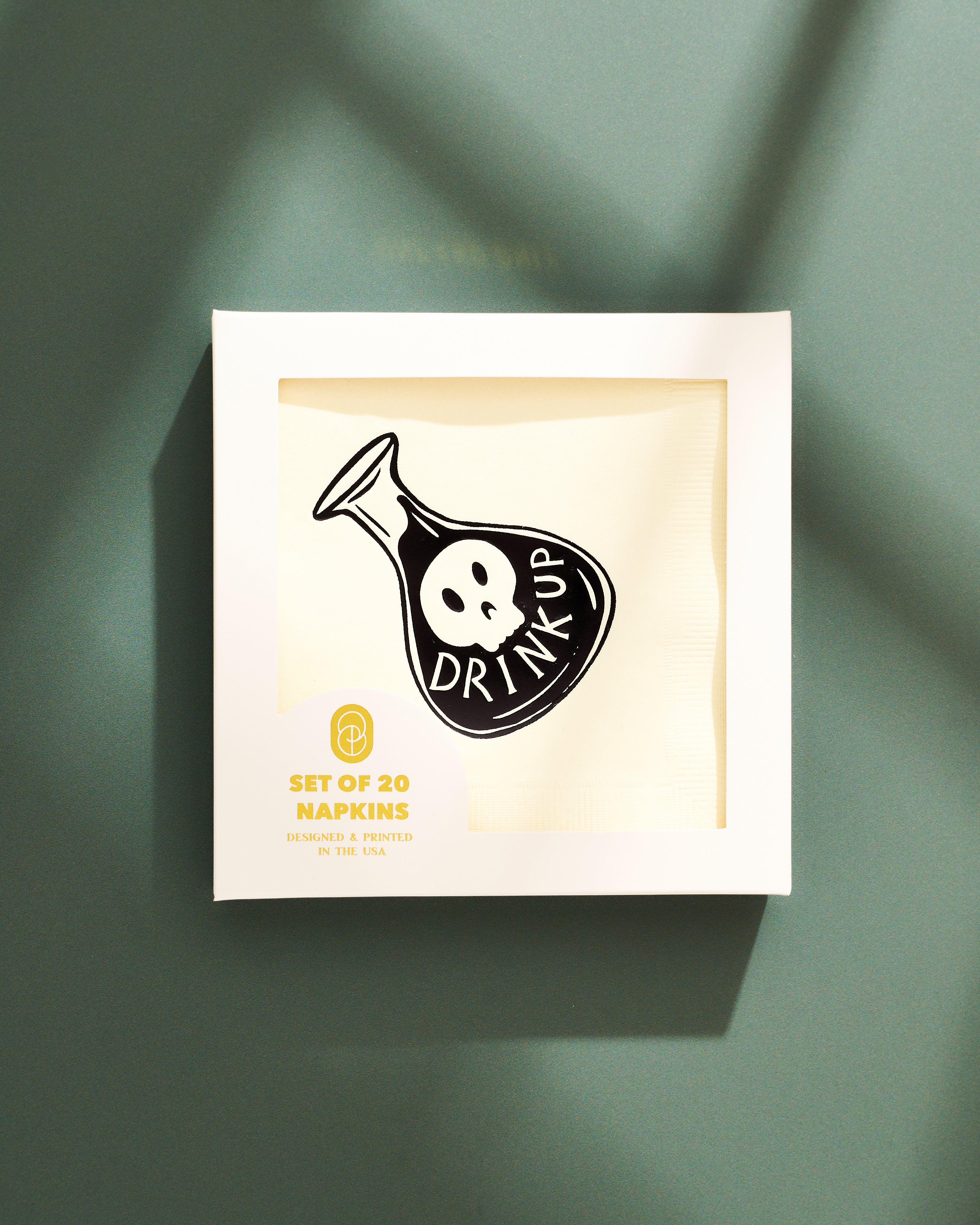 Potion-inspired illustrated cocktail paper beverage napkins, set of 20