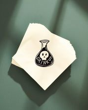 Potion-inspired illustrated cocktail paper beverage napkins, set of 20