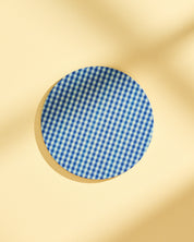 Blue Gingham Coasters - Set of 4