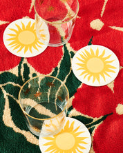 Golden Sun Coasters - Set of 4