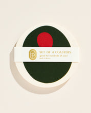 Pimento Olive Coasters | Set of Four