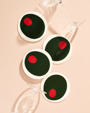 Pimento Olive Coasters | Set of Four