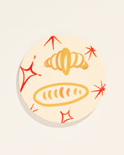 Oui Croissants Coasters - Set of Four