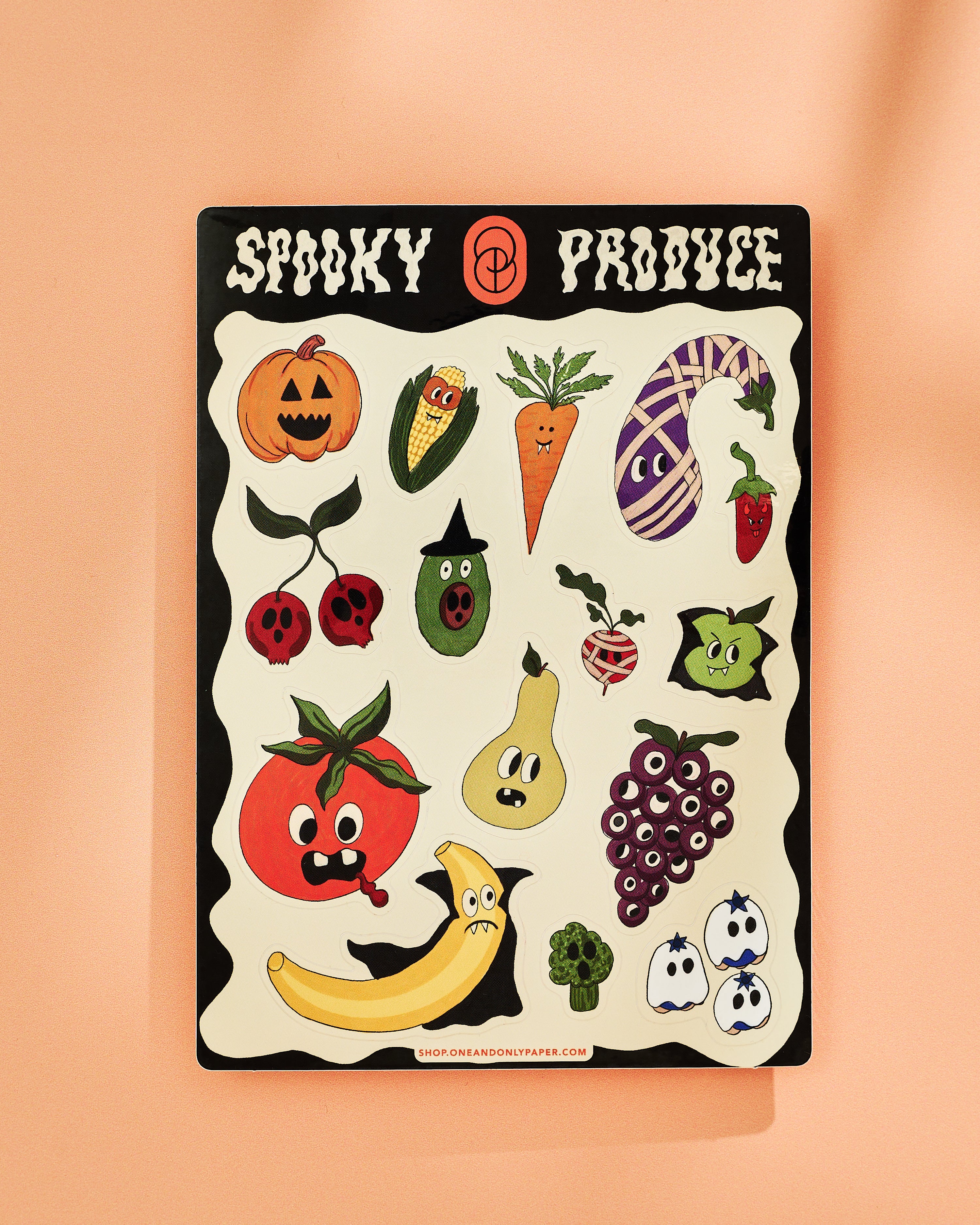 Spooky Produce Sticker Sheet