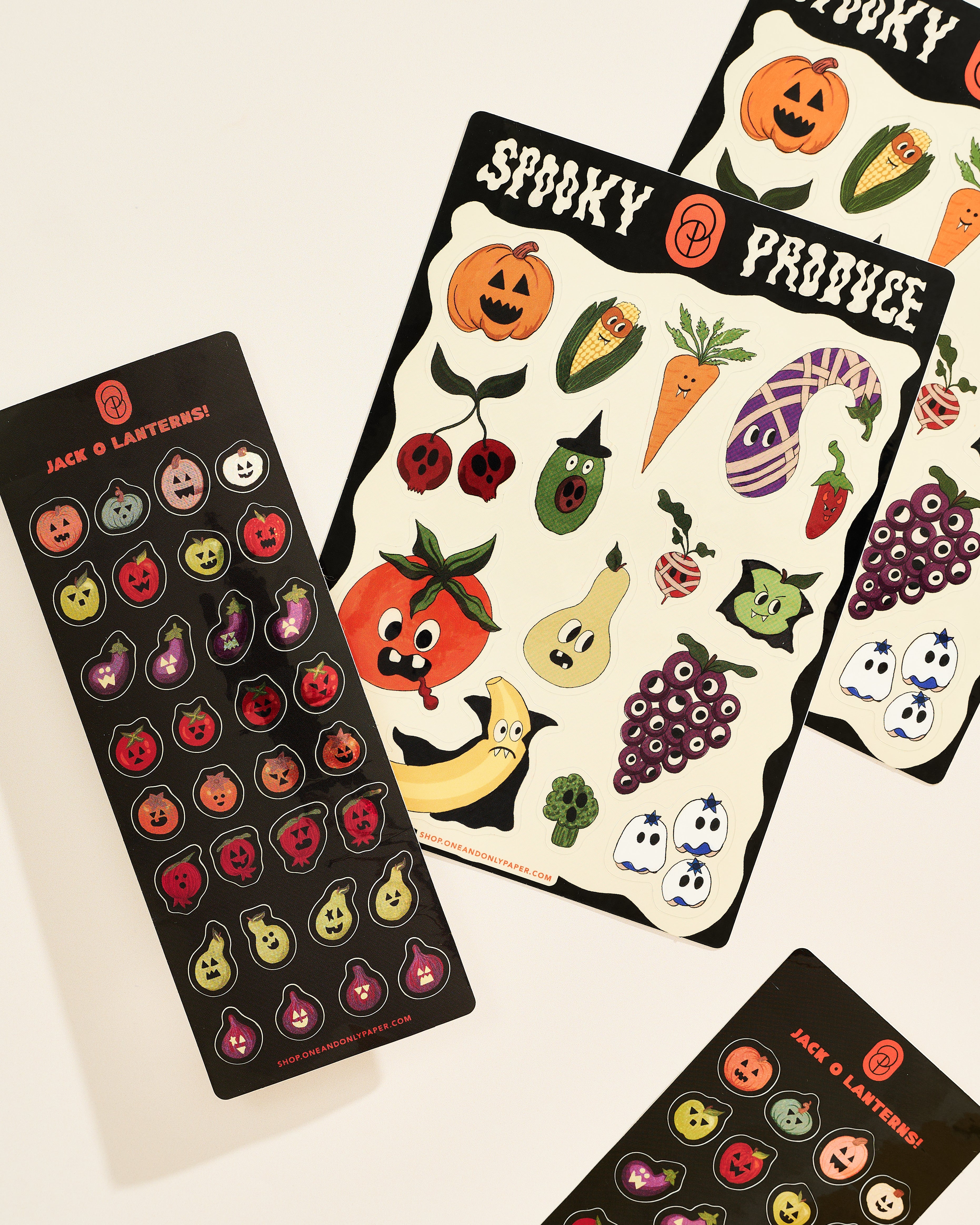 Glitter Jack-O-Lantern Sticker Sheet