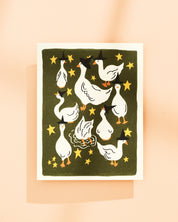 Silly Goose Witches Halloween Greeting Card