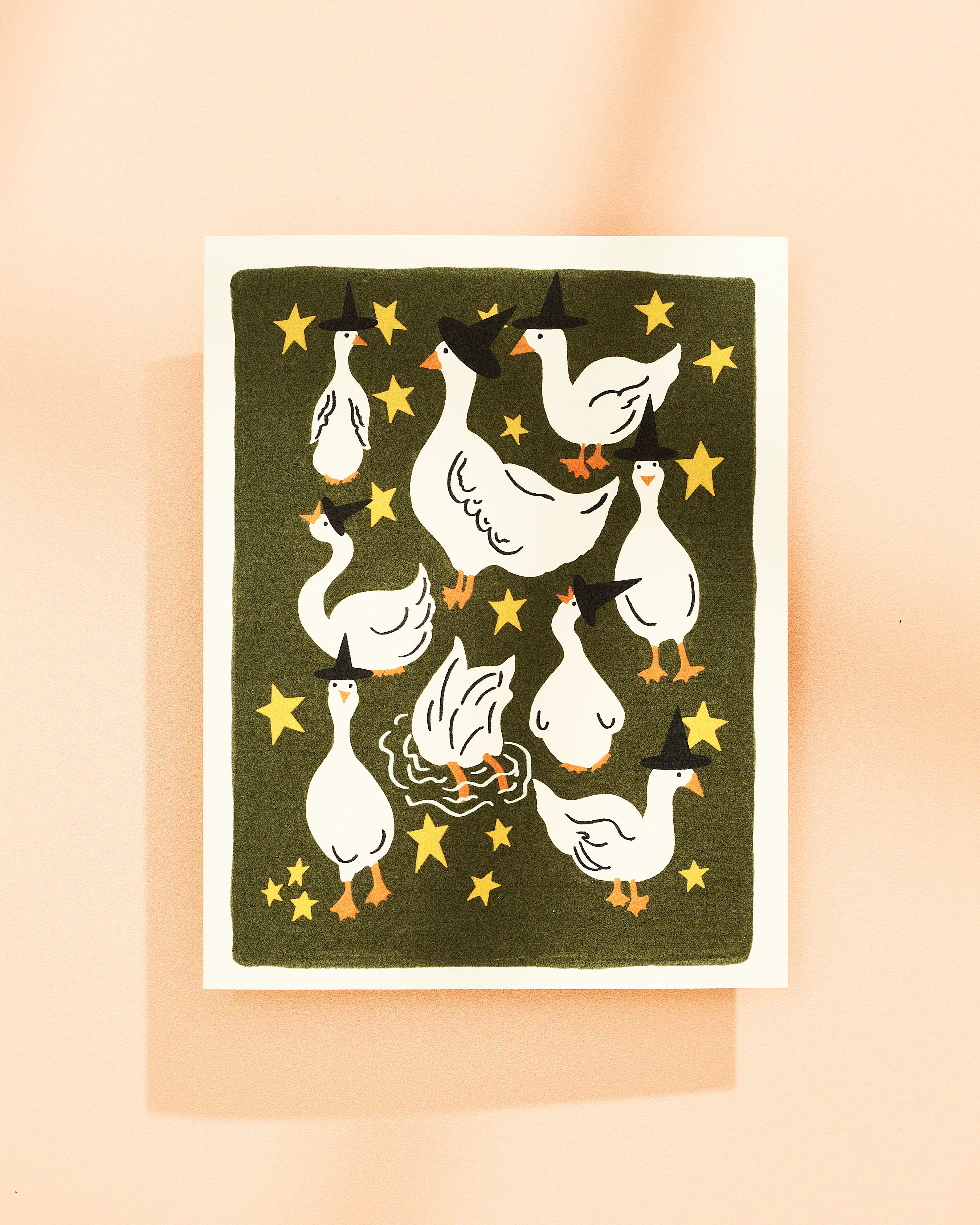 Silly Goose Witches Halloween Greeting Card