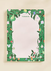 Flourish Blooming Fruits Illustrated Notepad | 50 Sheets