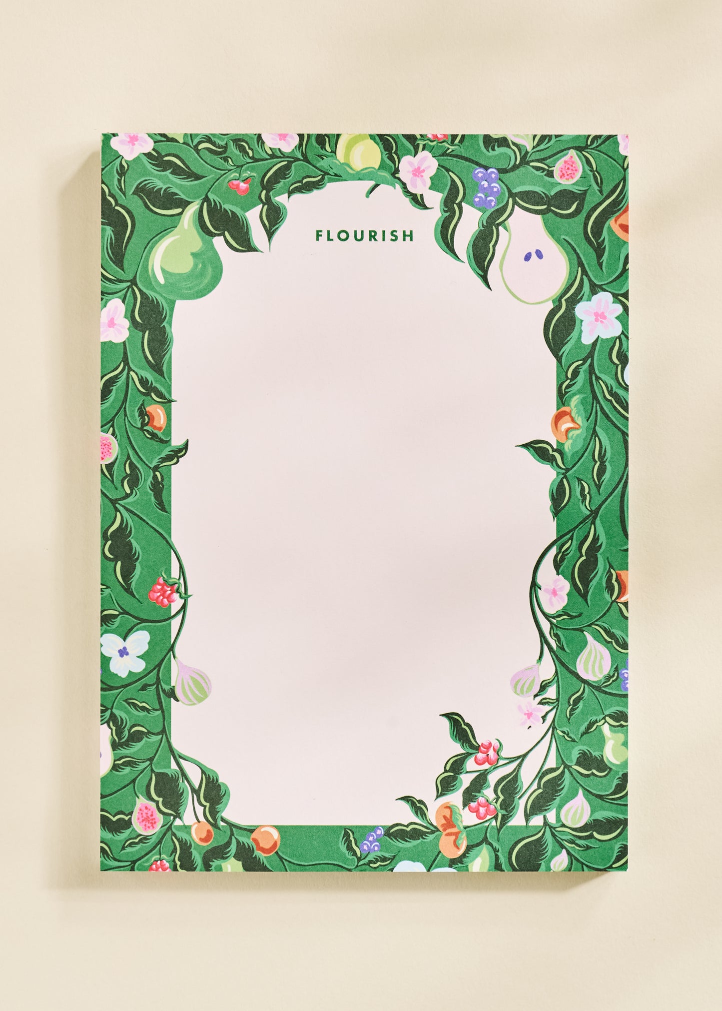 Flourish Blooming Fruits Illustrated Notepad | 50 Sheets