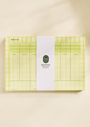 Butter Gingham Weekly Plan Notepad