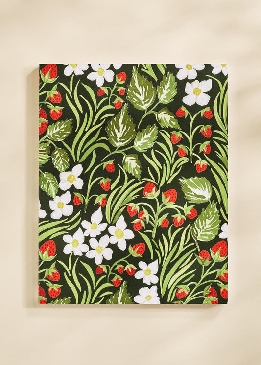 Wild Strawberry Perfect Bound Ruled Journal
