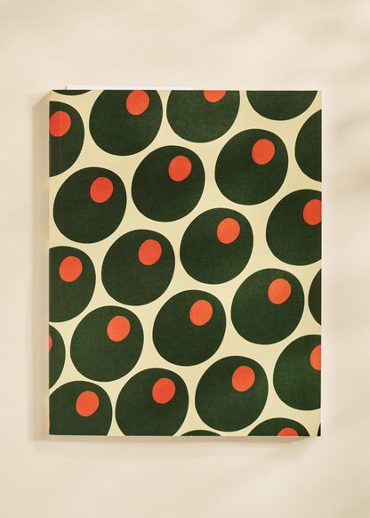 Retro Olive Lined Journal