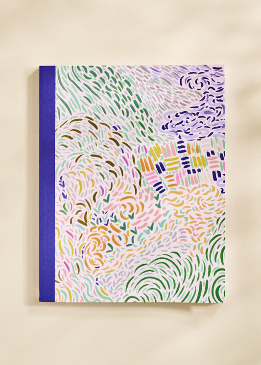 Brushstroke Garden Lined Journal