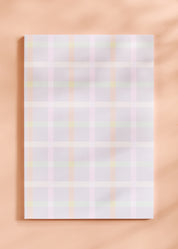 Pastel Gingham Dot Grid Notebook