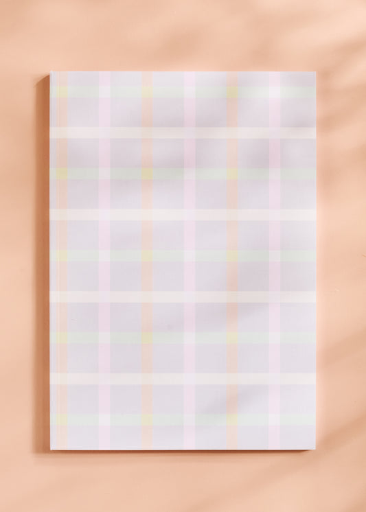 Pastel Gingham Dot Grid Notebook
