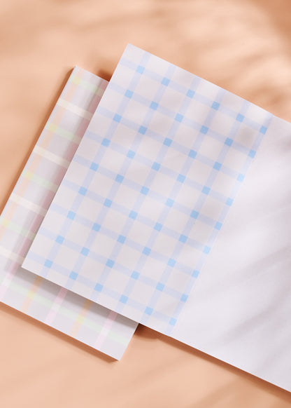 Pastel Gingham Dot Grid Notebook