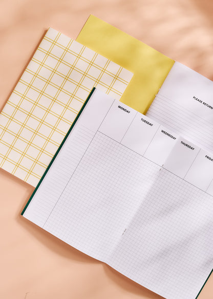 Golden Gingham Weekly Planner