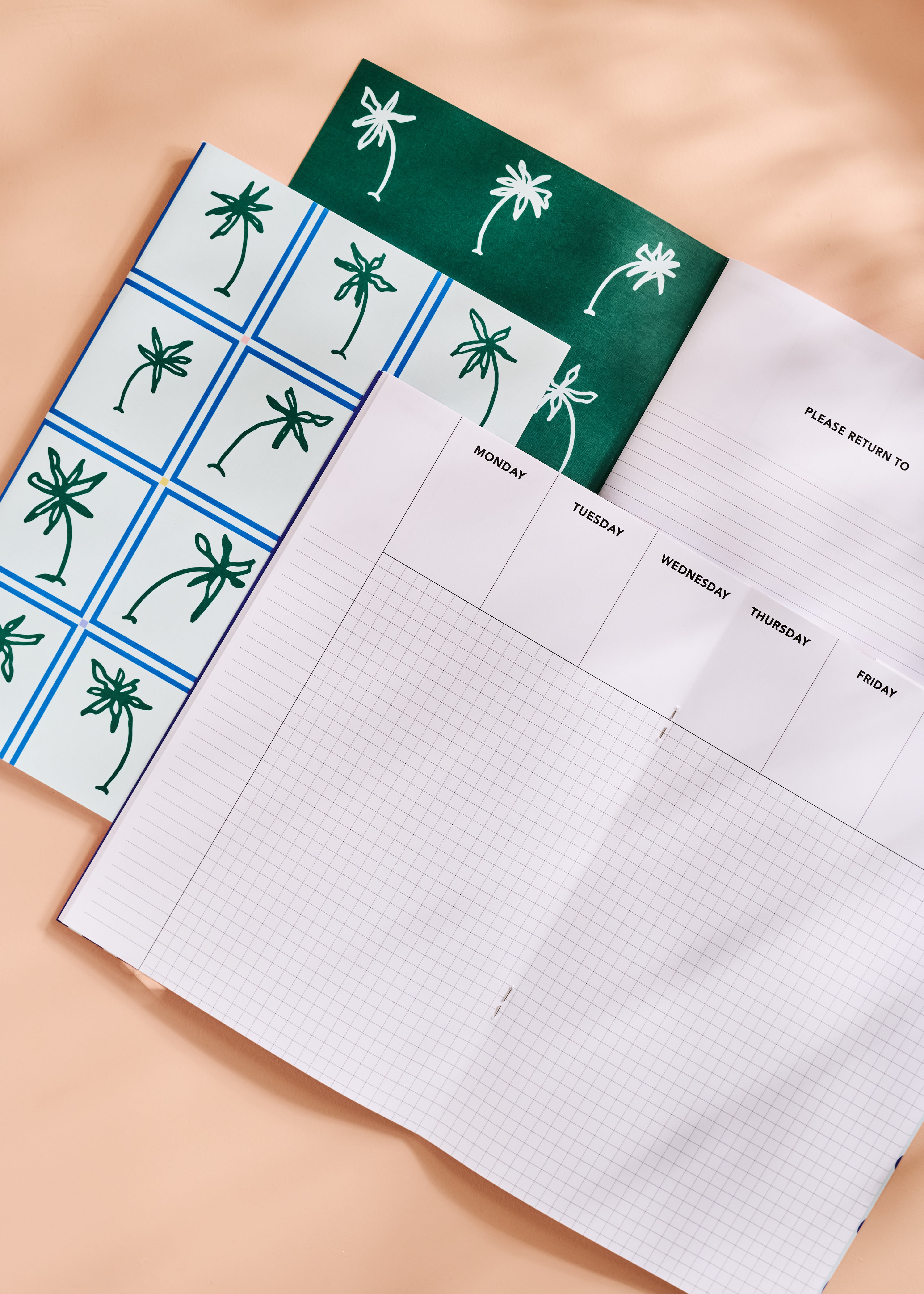 Palm Grid Weekly Planner