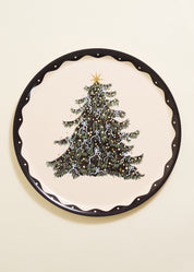 Round Christmas Tree Bentwood Tray
