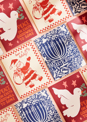 Have a Jolly Holiday Santa Folded A2 Greeting Card - Single