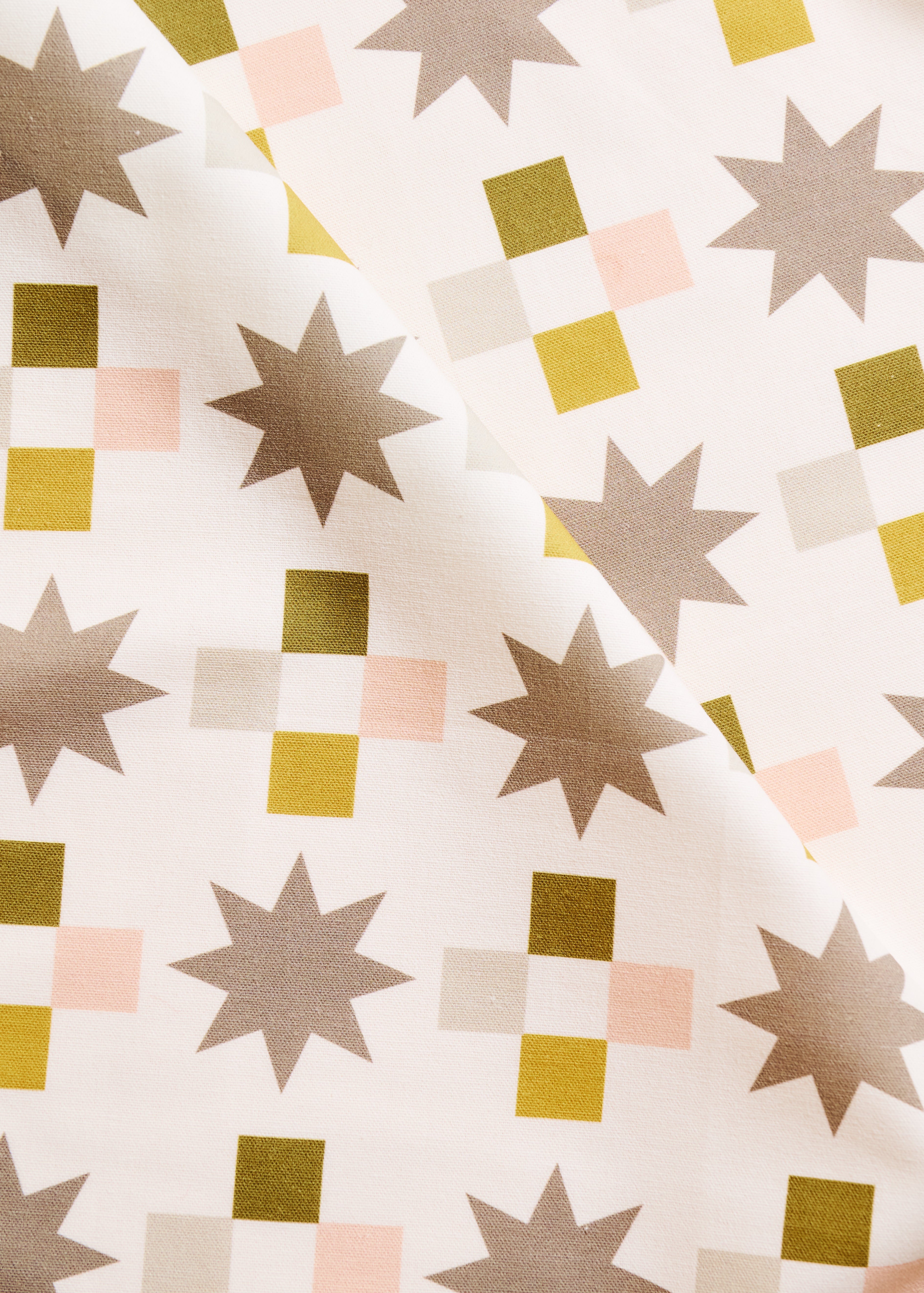 Quilt Block Cotton Tea Towel