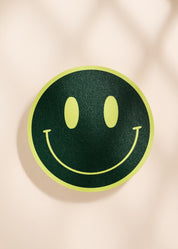 Lime and Forest Smile Coasters - Set of Four