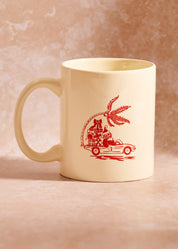 SECONDS Island Santa Cream Coffee Mug