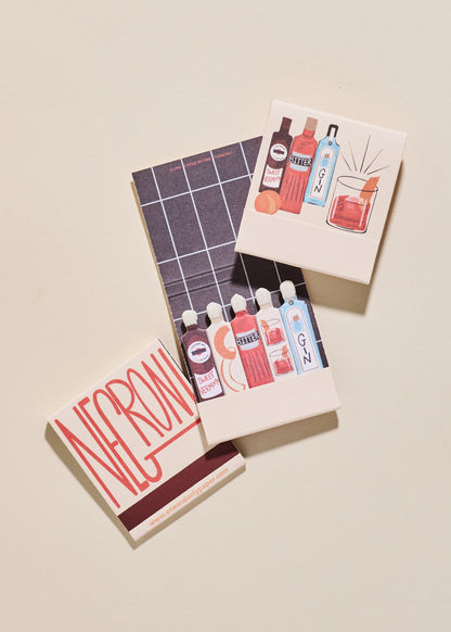 Negroni Printed 10 Stem Matchbook