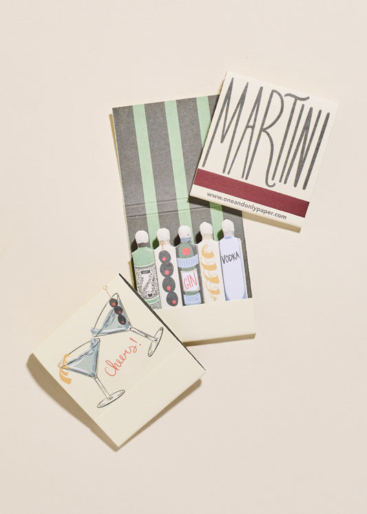 Martini Printed 10 Stem Matchbooks