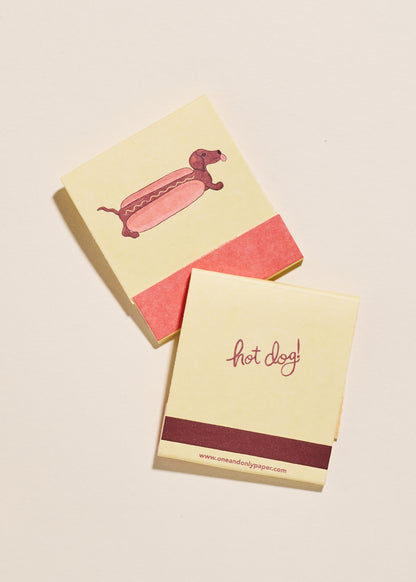 Hot Dog Printed 10 Stem Matchbook