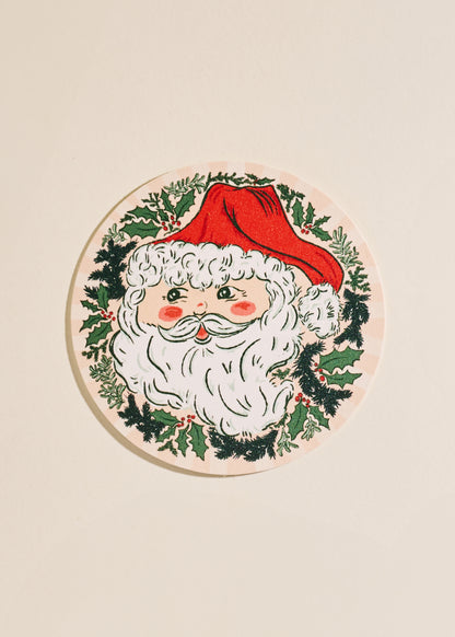 Jolly Santa Coasters - Set of 4