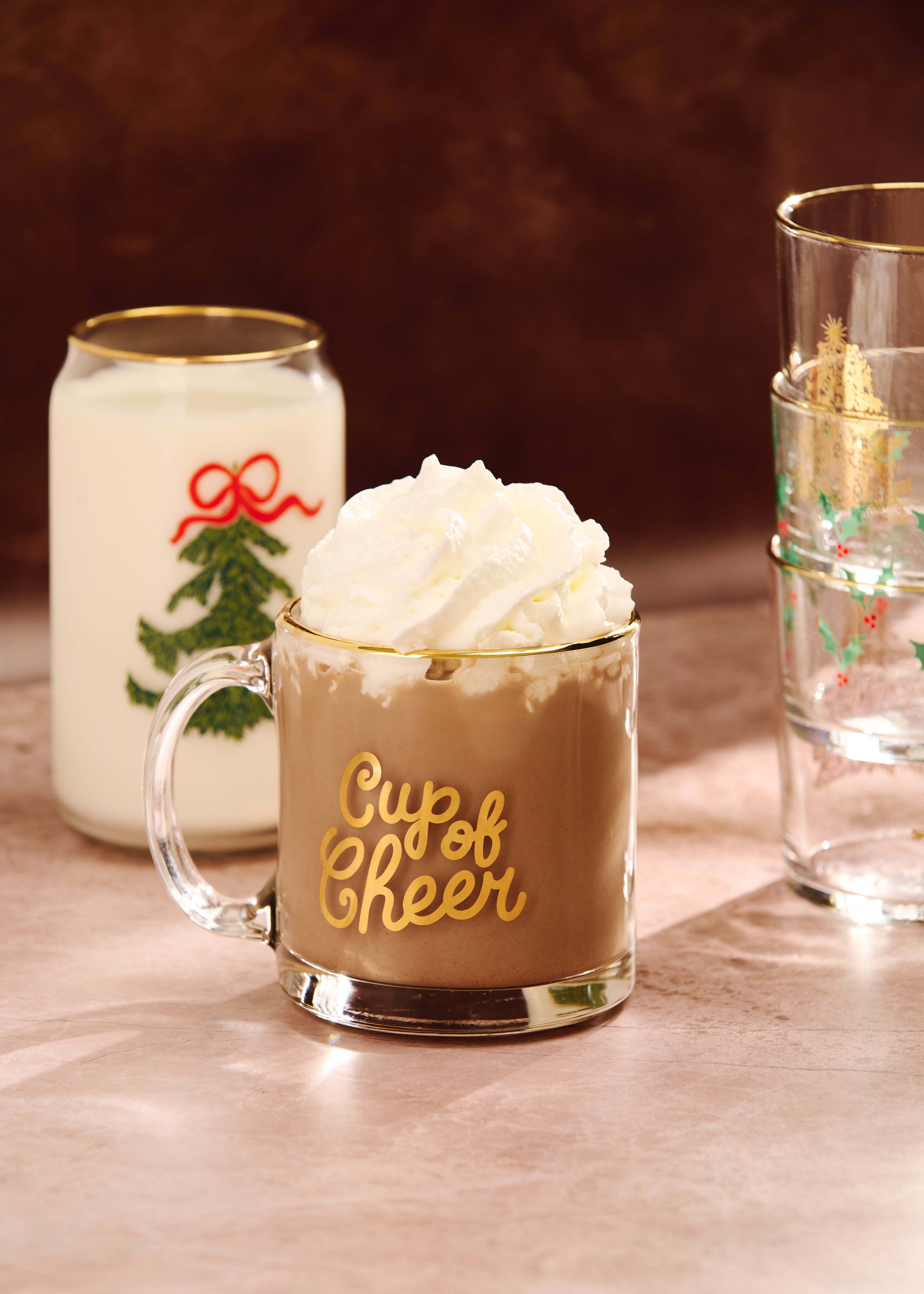Cup of Cheer Glass Mug