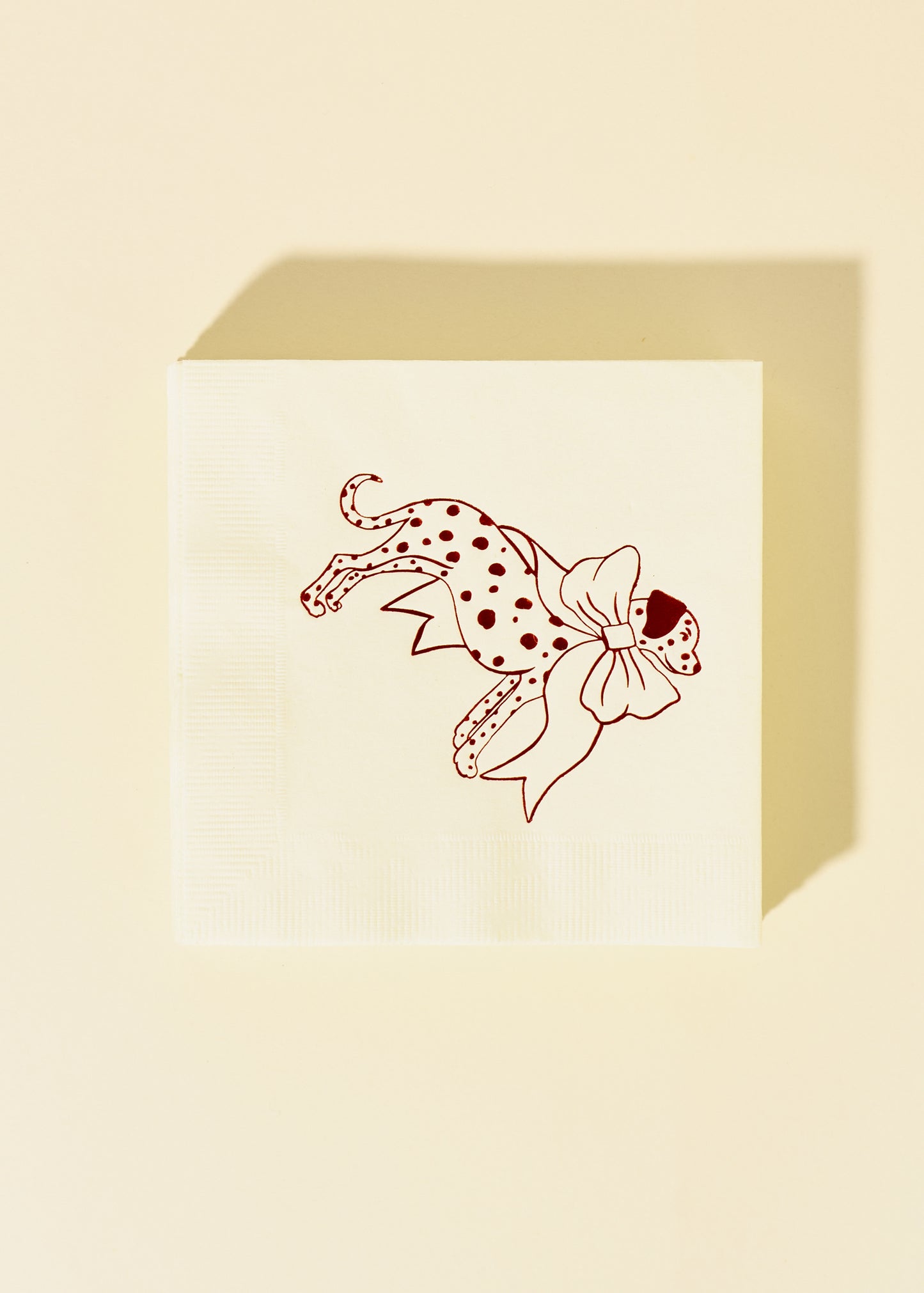 Dalmation Red and White Napkin - Set of 20