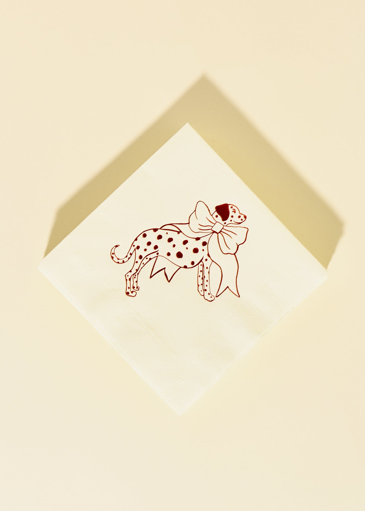 Dalmation Red and White Napkin - Set of 20