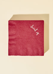 Burgundy Drink Up Cocktail Paper Beverage Napkin - Set of 20