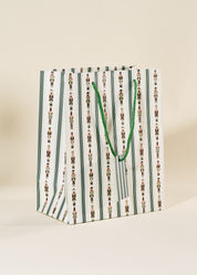 Nutcracker Stripe Medium Paper Gift Bag