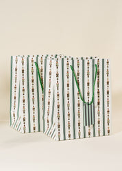 Nutcracker Stripe Medium Paper Gift Bag
