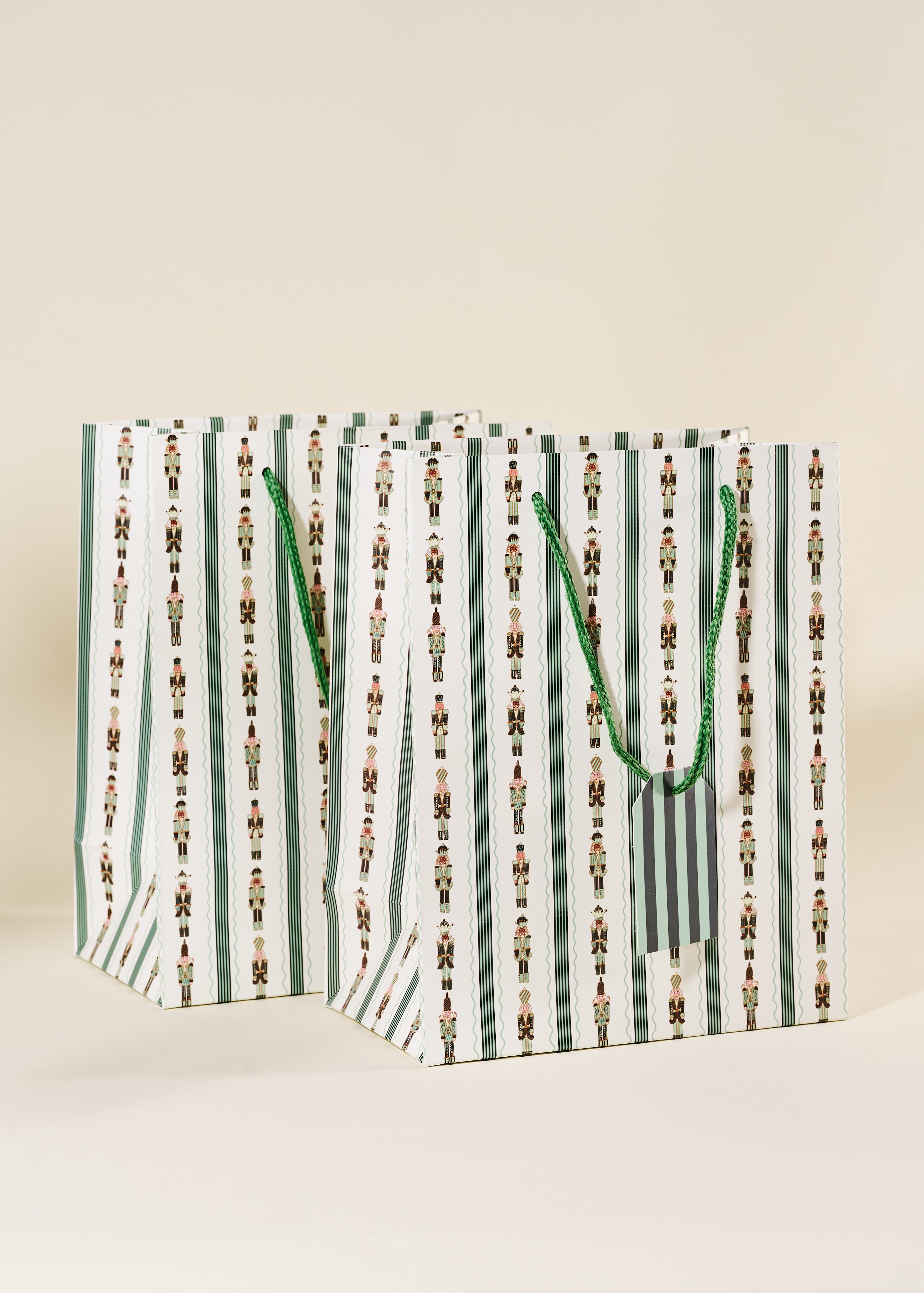 Nutcracker Stripe Medium Paper Gift Bag