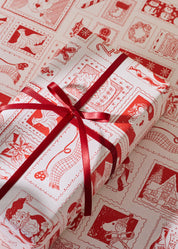 North Pole Post Double Sided Gift Wrap | Set of 3 Sheets