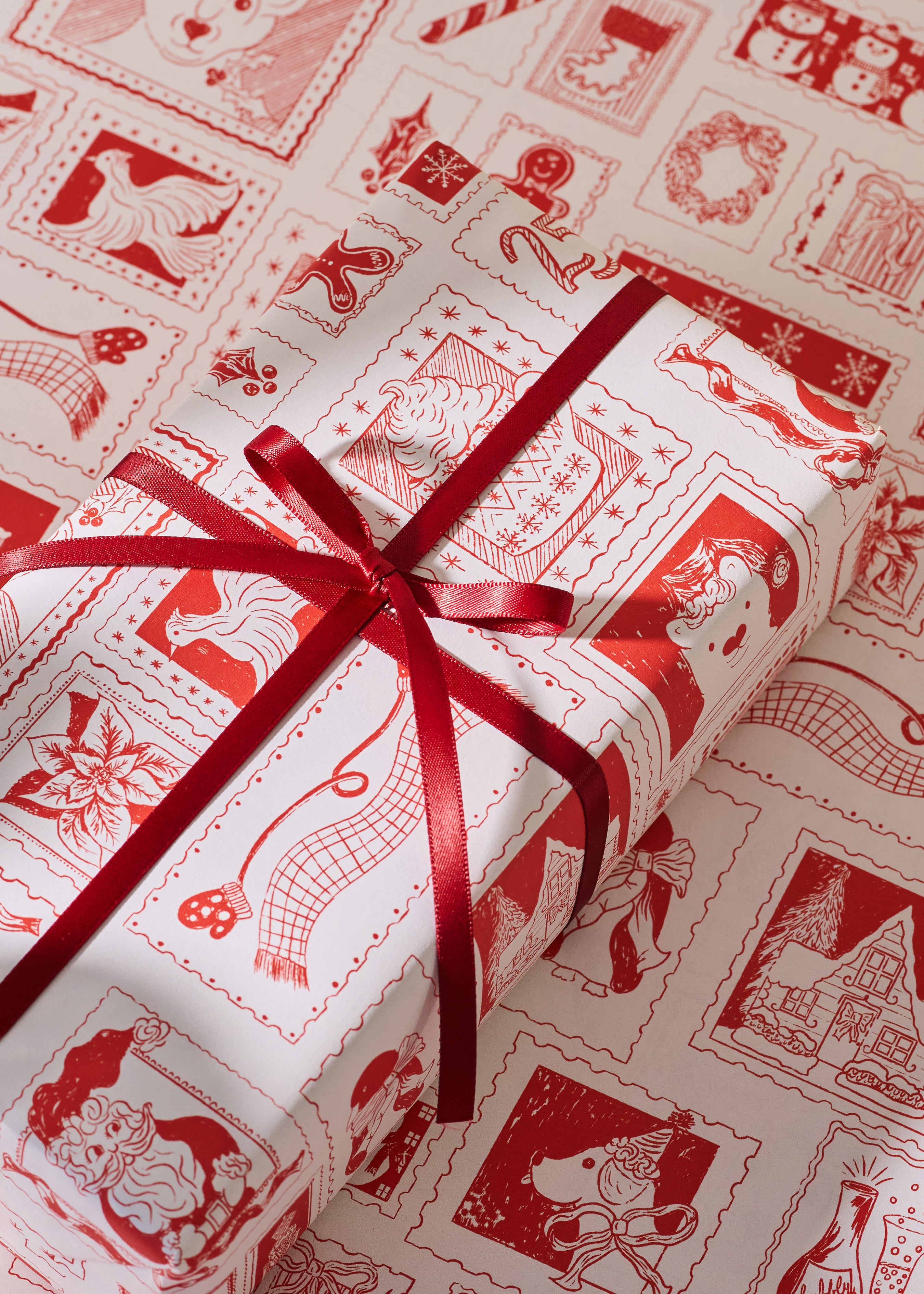 North Pole Post Double Sided Gift Wrap | Set of 3 Sheets