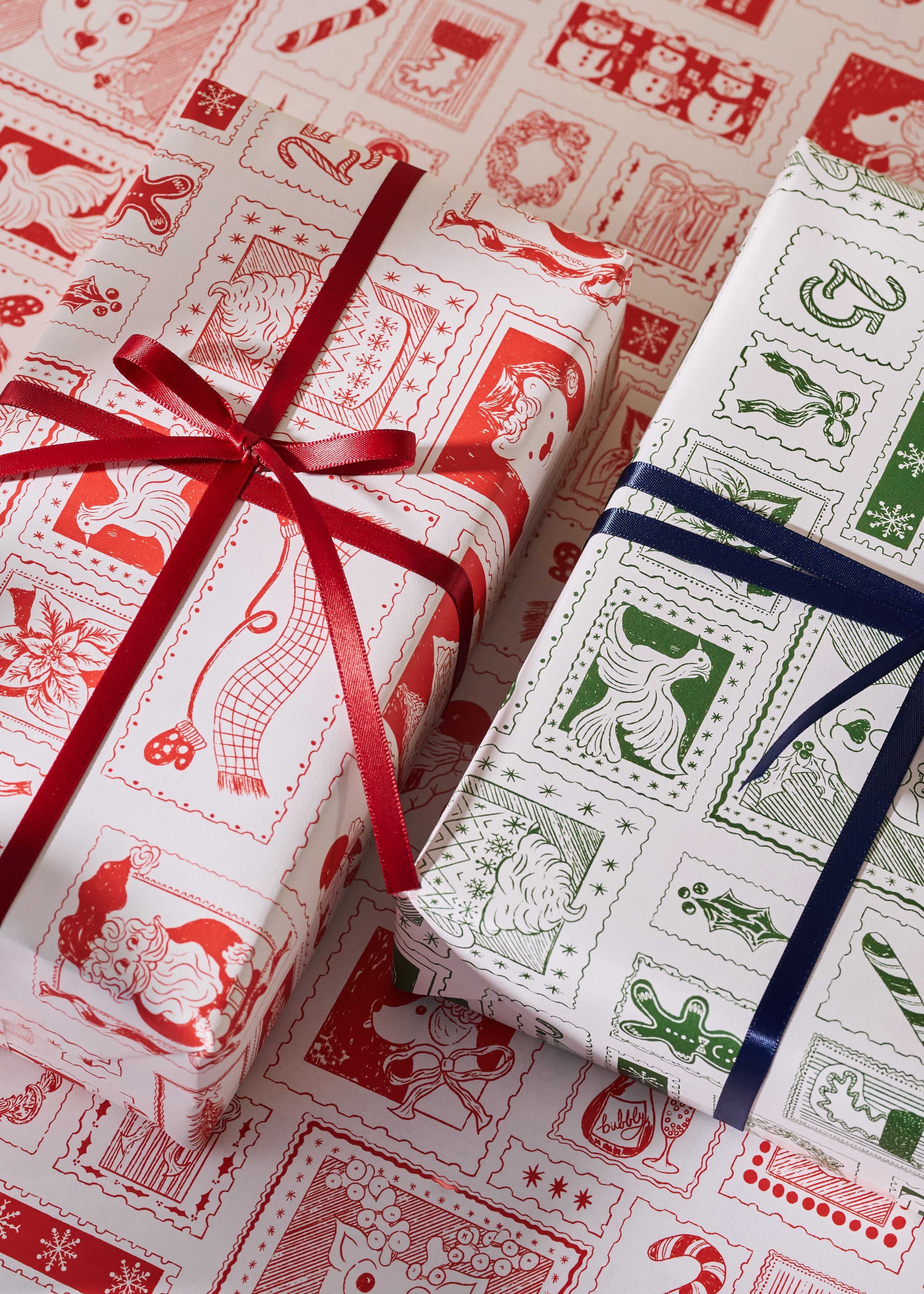 North Pole Post Double Sided Gift Wrap | Set of 3 Sheets